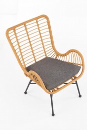 Ratanové křeslo IKER umělý ratan - DESIGNOVÝ NÁBYTEK - Křesla a taburety