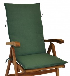 Polstr na ZAHRADNÍ křeslo UNI vysoké látka tmavě zelený melír - DOPLŇKY - Polstry a polštáře