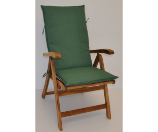 Polstr na ZAHRADNÍ křeslo UNI vysoké látka tmavě zelený melír - DOPLŇKY - Polstry a polštáře - Polstry na ZAHRADNÍ křesla