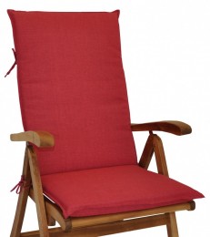 Polstr na ZAHRADNÍ křeslo UNI vysoké látka vínový melír - DOPLŇKY - Polstry a polštáře