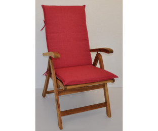 Polstr na ZAHRADNÍ křeslo UNI vysoké látka vínový melír - DOPLŇKY - Polstry a polštáře - Polstry na RATANOVÁ křesla