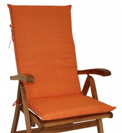 Polstr na ZAHRADNÍ křeslo UNI vysoké látka oranžový melír - DOPLŇKY - Polstry a polštáře