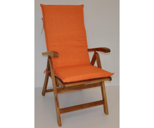 Polstr na ZAHRADNÍ křeslo UNI vysoké látka oranžový melír - DOPLŇKY - Polstry a polštáře - Polstry na ZAHRADNÍ křesla