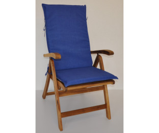 Polstr na ZAHRADNÍ křeslo UNI vysoké látka tmavě modrý melír - DOPLŇKY - Polstry a polštáře - Polstry na ZAHRADNÍ křesla