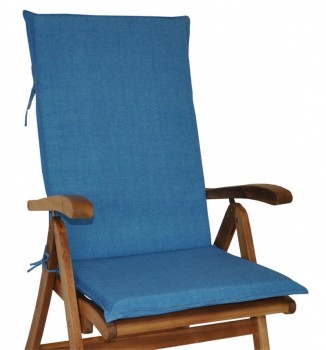 Polstr na ZAHRADNÍ křeslo UNI vysoké látka tyrkysový melír - DOPLŇKY - Polstry a polštáře - Polstry na ZAHRADNÍ křesla