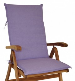 Polstr na ZAHRADNÍ křeslo UNI vysoké látka fialový melír - DOPLŇKY - Polstry a polštáře