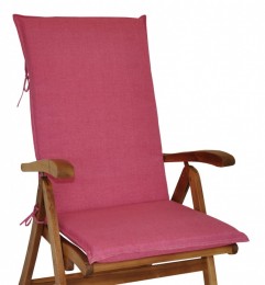 Polstr na ZAHRADNÍ křeslo UNI vysoké látka malinový melír - DOPLŇKY - Polstry a polštáře