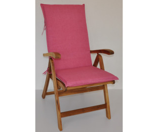 Polstr na ZAHRADNÍ křeslo UNI vysoké látka malinový melír - DOPLŇKY - Polstry a polštáře - Polstry na ZAHRADNÍ křesla