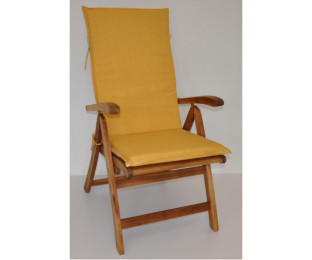 Polstr na ZAHRADNÍ křeslo UNI vysoké látka žlutý melír - DOPLŇKY - Polstry a polštáře - Polstry na ZAHRADNÍ křesla