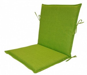 Polstr na zahradní křeslo UNI s nízkým opěradlem látka světle zelený melír - POLSTRY A POLŠTÁŘE - Polstry na ZAHRADNÍ KŘESLA