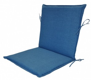 Polstr na zahradní křeslo UNI s nízkým opěradlem látka tyrkysový melír - POLSTRY A POLŠTÁŘE - Polstry na ZAHRADNÍ KŘESLA