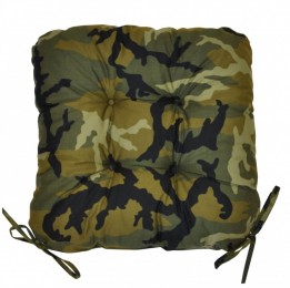 Sedák UNI motiv maskáč - set 4 kusy - DOPLŇKY - Polstry a polštáře - Polstry na židle