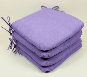 Sedák 40x40 cm látka FIALOVÝ melír set 4 kusy - DOPLŇKY - Polstry a polštáře