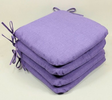 Sedák 40x40 cm látka FIALOVÝ melír set 4 kusy - DOPLŇKY - Polstry a polštáře - Polstry na židle