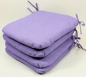 Sedák 40x40 cm látka FIALOVÝ melír set 4 kusy - DOPLŇKY - Polstry a polštáře - Polstry na židle