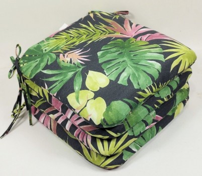 Sedák 40x40 cm látka MONSTERA set 4 kusy - DOPLŇKY - Polstry a polštáře - Polstry na židle
