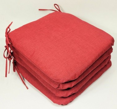 Sedák 40x40 cm látka VÍNOVÝ melír set 4 kusy - DOPLŇKY - Polstry a polštáře - Polstry na židle