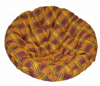 Polstr na křeslo PAPASAN 115 cm okrová kostka - DOPLŇKY - Polstry a polštáře - Polstry na křeslo PAPASAN