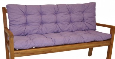 Polstr na zahradní LAVIČKU 120 cm látka fialový melír - DOPLŇKY - Polstry a polštáře