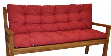 Polstr na zahradní LAVIČKU 120 cm látka vínový melír - DOPLŇKY - Polstry a polštáře