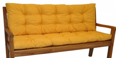 Polstr na zahradní LAVIČKU 120 cm látka žlutý melír - DOPLŇKY - Polstry a polštáře