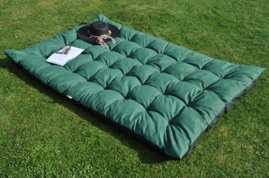 Matrace zahradní MAXI 180x115 cm zelený melír - DOPLŇKY - Polstry a polštáře - Deky a matrace