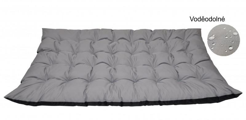 Matrace zahradní MAXI 180x115 cm šedá 336 voděodolná