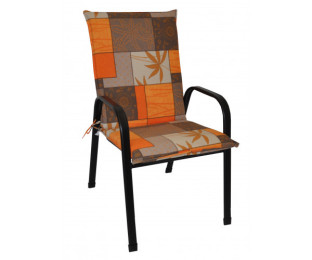 Polstr na křeslo z tahokovu UNI látka UNIKO oranžový list - DOPLŇKY - Polstry a polštáře - Polstry na ZAHRADNÍ křesla