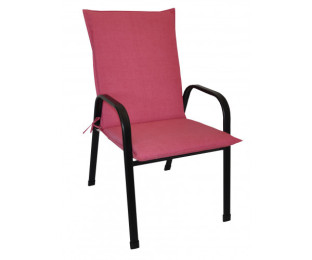 Polstr na křeslo z tahokovu UNI látka malinový melír - DOPLŇKY - Polstry a polštáře - Polstry na ZAHRADNÍ křesla