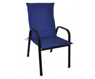 Polstr na křeslo z tahokovu UNI látka modrý melír - DOPLŇKY - Polstry a polštáře - Polstry na ZAHRADNÍ křesla