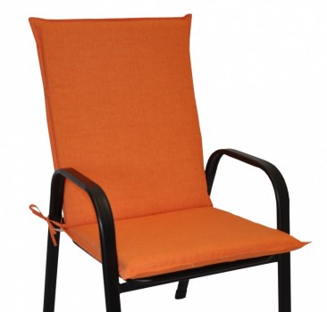 Polstr na křeslo z tahokovu UNI látka oranžový melír - DOPLŇKY - Polstry a polštáře - Polstry na ZAHRADNÍ křesla
