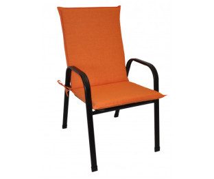 Polstr na křeslo z tahokovu UNI látka oranžový melír - DOPLŇKY - Polstry a polštáře - Polstry na ZAHRADNÍ křesla