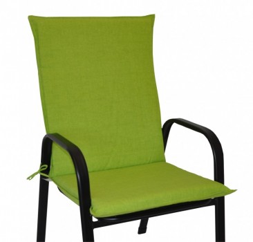 Polstr na křeslo z tahokovu UNI - látka světle zelený melír - DOPLŇKY - Polstry a polštáře - Polstry na ZAHRADNÍ křesla