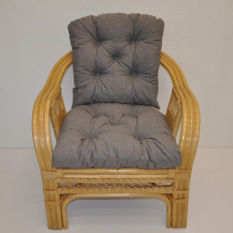 Polstr na křeslo RIO DE JANEIRO látka šedý melír - DOPLŇKY - Polstry a polštáře