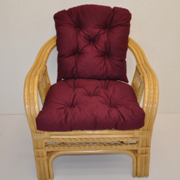 Polstr na křeslo RIO DE JANEIRO látka vínový kepr - DOPLŇKY - Polstry a polštáře
