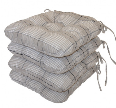 Sedák UNI látka Antik kostka set 4 kusy - DOPLŇKY - Polstry a polštáře - Polstry na ŽIDLE