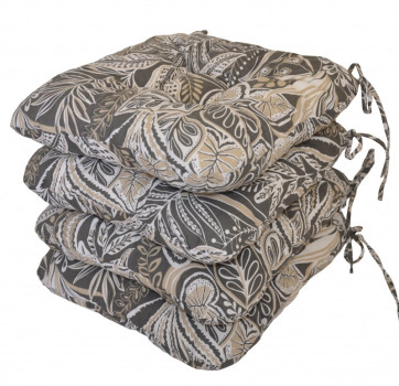 Sedák UNI látka listy na tmavé set 4 kusy - DOPLŇKY - Polstry a polštáře - Polstry na ŽIDLE