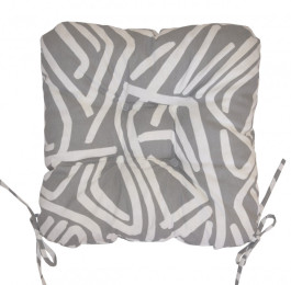 Sedák UNI látka šedobílá mozaika - set 4 kusy - DOPLŇKY - Polstry a polštáře - Polstry na ŽIDLE