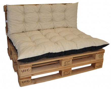 Polstry na paletový nábytek sada BASIC béžový melír - DOPLŇKY - Polstry a polštáře - Polstry na PALETOVÝ nábytek