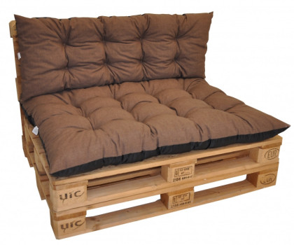 Polstry na paletový nábytek sada BASIC hnědý melír - DOPLŇKY - Polstry a polštáře - Polstry na PALETOVÝ nábytek