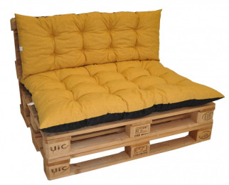 Polstry na paletový nábytek sada BASIC žlutý melír - DOPLŇKY - Polstry a polštáře