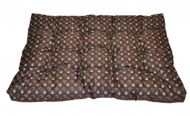 MATRACE pro psa voděodolná 120x80 tlapka hnědá - DOPLŇKY - Pelíšky pro zvířata