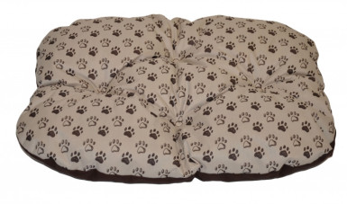 PODLOŽKA  pro psa voděodolná zaoblená 60x45 cm tlapka béžová - DOPLŇKY - Pelíšky pro zvířata