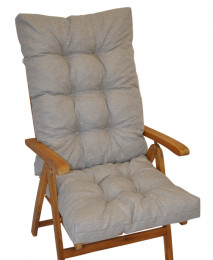 Polstr na TEAKOVÉ křeslo vysoké látka voděodolná Patio - POLSTRY A POLŠTÁŘE - Polstry na ZAHRADNÍ KŘESLA