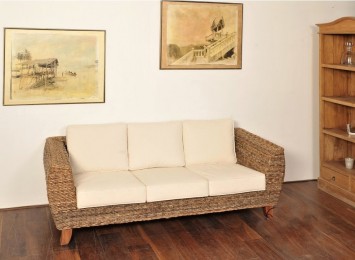Ratanová pohovka TONDANO SOFA BARU banán - RATANOVÝ NÁBYTEK - Sedací soupravy - Pohovky a sofa