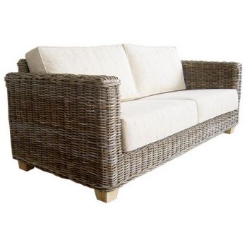 Ratanová pohovka CASTILLA kubu grey - RATANOVÝ NÁBYTEK - Sedací soupravy - Pohovky a sofa