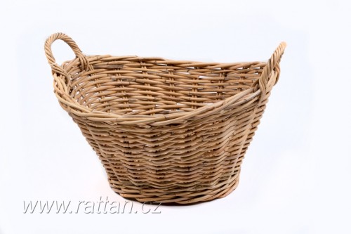 Ratanový zahradní koš NATURAL uši - DOPLŇKY - Truhly a koše - Prádelní koše