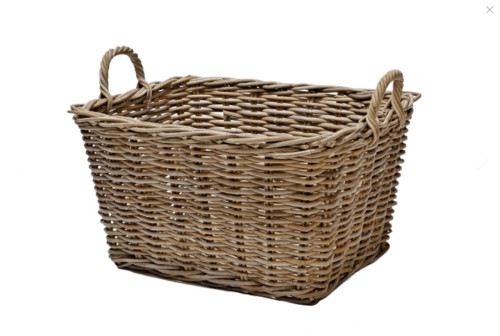 Ratanový prádelní koš KUBU GREY velký - DOPLŇKY - Truhly a koše - Prádelní koše
