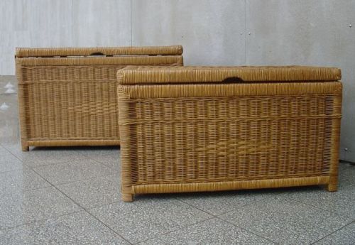 Ratanová truhla HRANA střední světlý med - DOPLŇKY - Truhly a koše - Truhly