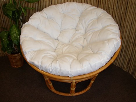 Polstr na křeslo PAPASAN 100 cm bílý - DOPLŇKY - Polstry a polštáře - Polstry na křeslo PAPASAN